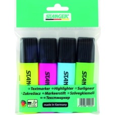 STANGER tekstimarkerid, 4-pakk