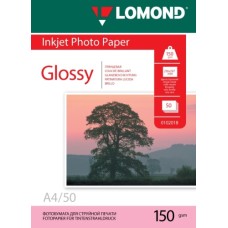 Foto paber LOMOND, läikiv, A4, 150gsm, 50 lehte Foto paber LOMOND, läikiv, A4, 150gsm, 50 lehte