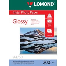 Foto paber LOMOND, läikiv, A4, 200gsm, 50 lehte Foto paber LOMOND, läikiv, A4, 200gsm, 50 lehte