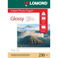 Foto paber LOMOND, läikiv, A4, 230gsm, 50 lehte Foto paber LOMOND, läikiv, A4, 230gsm, 50 lehte