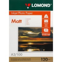 Foto paber LOMOND, matt, A3, 120gsm, 100 lehte Foto paber LOMOND, matt, A3, 120gsm, 100 lehte
