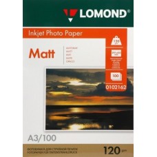 Foto paber LOMOND, matt, A3, 120gsm, 100 lehte Foto paber LOMOND, matt, A3, 120gsm, 100 lehte