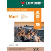 Foto paber LOMOND, matt, A3, 230gsm, 50 lehte Foto paber LOMOND, matt, A3, 230gsm, 50 lehte