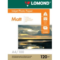 Foto paber LOMOND, matt, A4, 120gsm, 100 lehte Foto paber LOMOND, matt, A4, 120gsm, 100 lehte