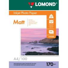 Foto paber LOMOND, matt, A4, 170gsm, 100 lehte Foto paber LOMOND, matt, A4, 170gsm, 100 lehte