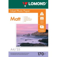 Foto paber LOMOND, matt, A4, 170gsm, 25 lehte