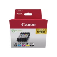 Canon PGI-580 / CLI-581 multipakk PGBK/BK/C/M/Y Canon PGI-580 / CLI-581 multipakk PGBK/BK/C/M/Y